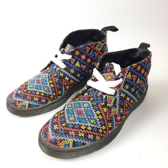 Dr. Martens Daytona Aztec Print Desert Chukka Boots Women’s Size 6 Multicolor - Picture 1 of 11